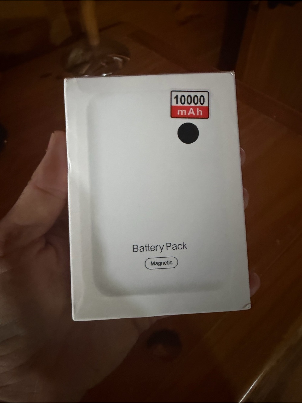 Magnetic 10000 mAh Black Battery Pack Portable Power Bank